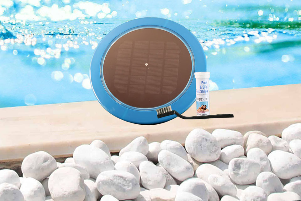 YUMILI Zonne-aangedreven Pool Ionizer - Zwembad Reiniger & Purifier Voor Schoon Water